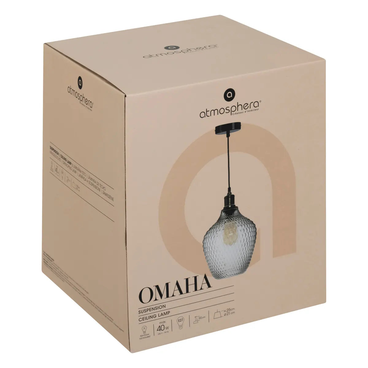 Пендел atmosphera Omaha, 21 cm, Стъкло