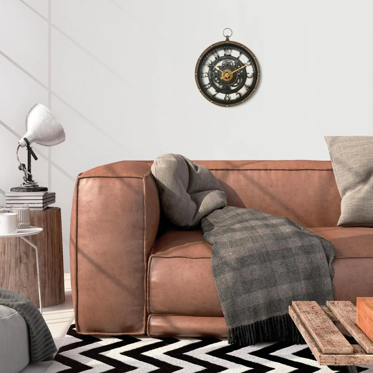 Стенен часовник atmosphera Liliana, Механизъм, Ø27 см, Пластмаса