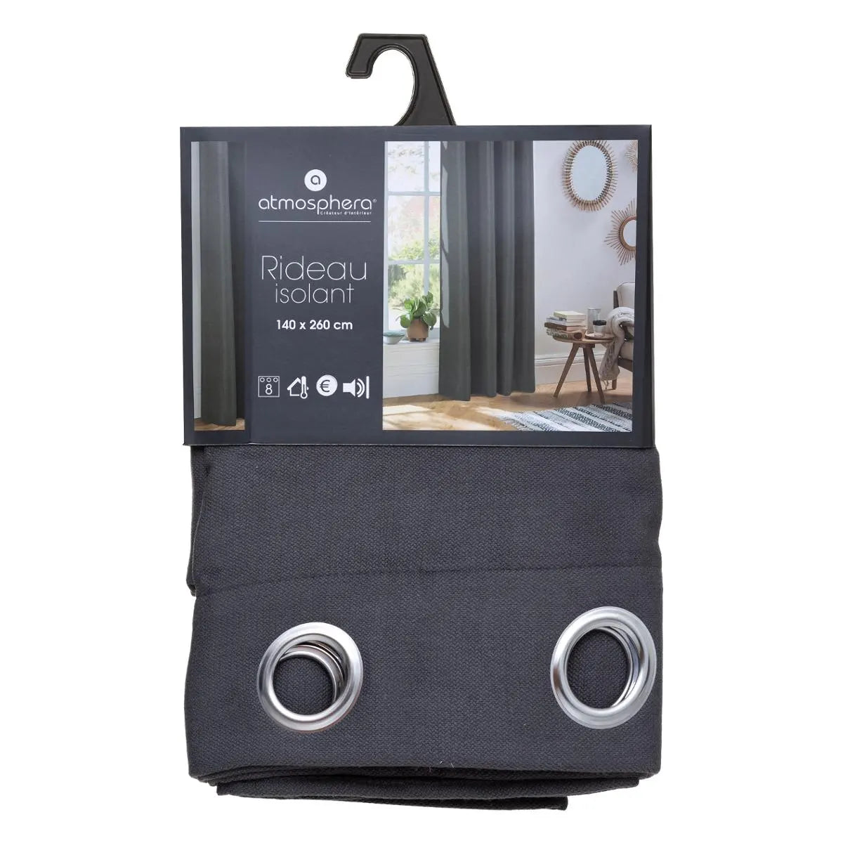 Термо завеса atmosphera Isa, 140x260 cm