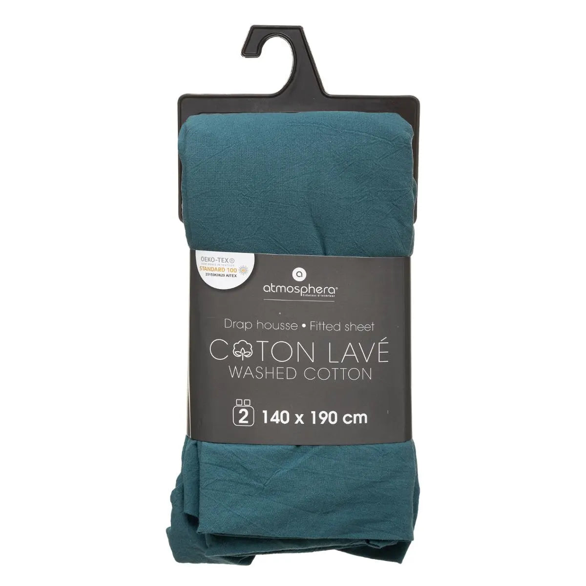 Еластичен чаршаф atmosphera, 140x190 cm, Тюркоаз