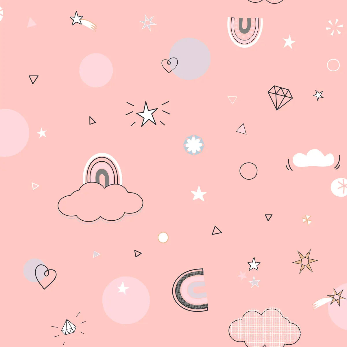 Детско двулицево спално бельо atmosphera Unicorn, 140x200 cm, Памук