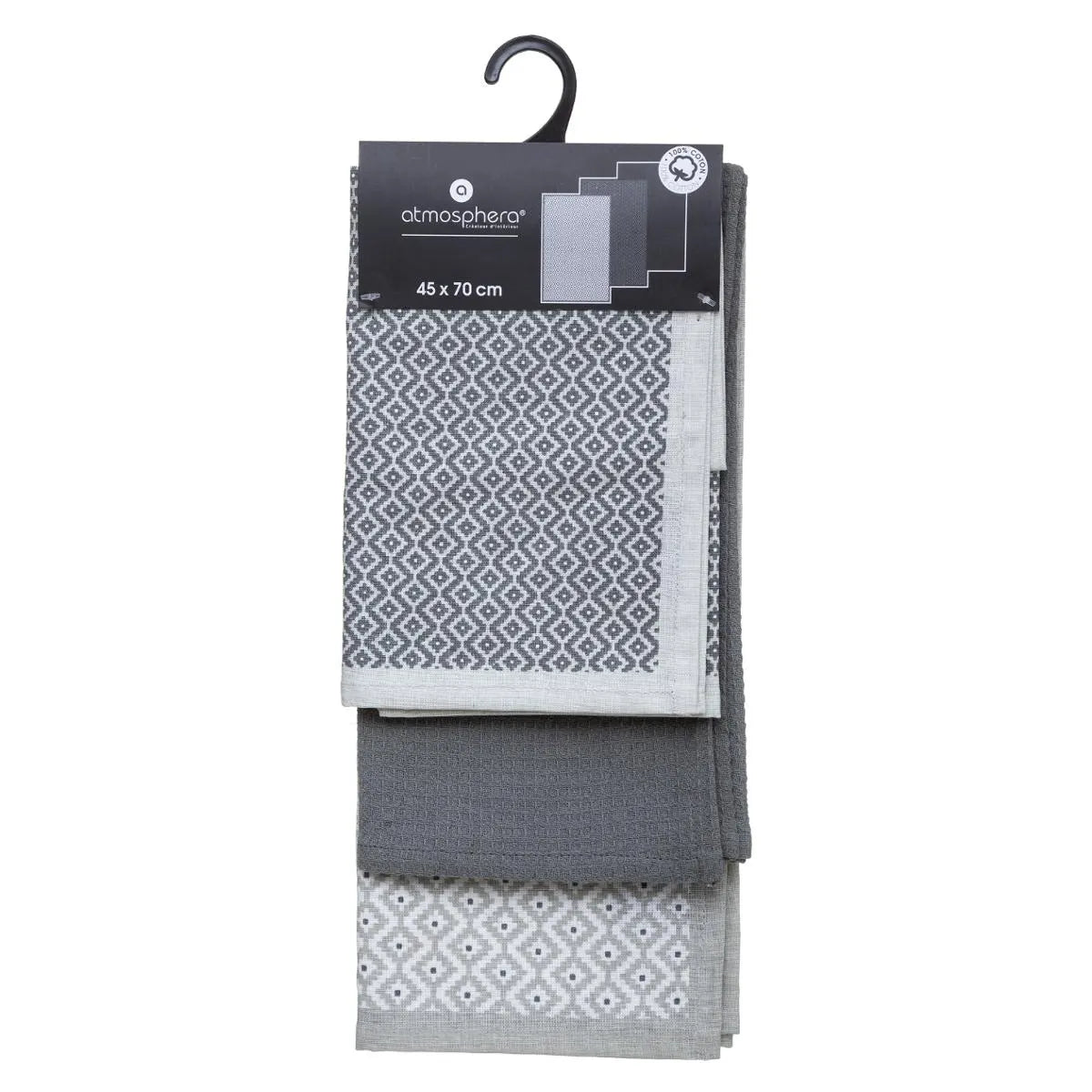 Сет кърпи atmosphera, 45x70 cm, Памук, 3 бр