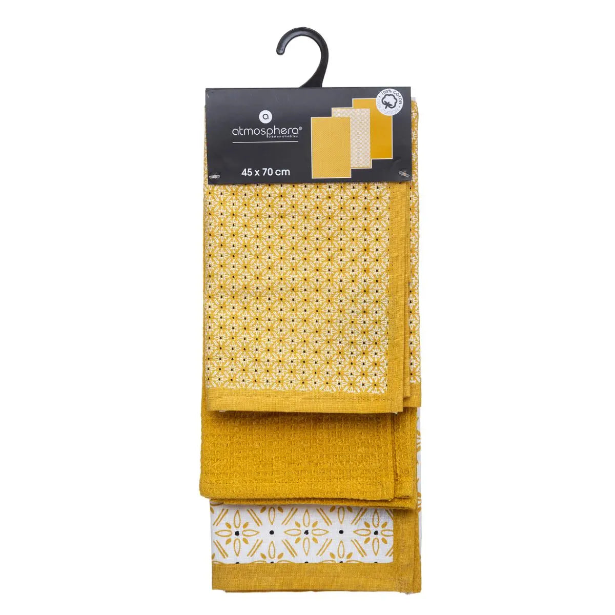 Сет кърпи atmosphera, 45x70 cm, Памук, 3 бр