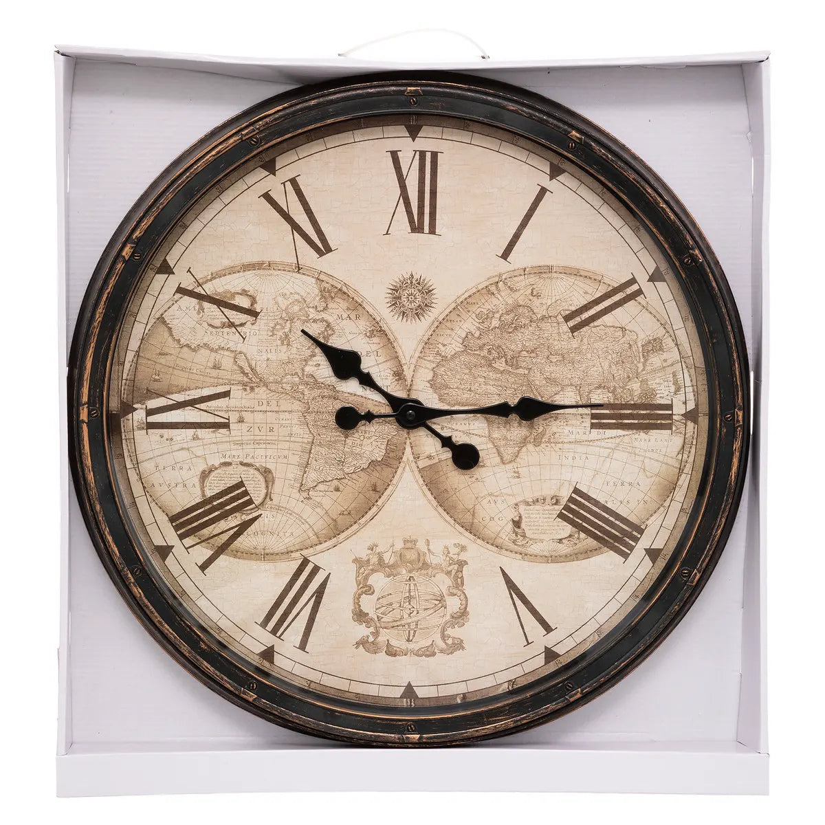 Стенен часовник atmosphera Tomy, Световен, Ø51 см, Пластмаса