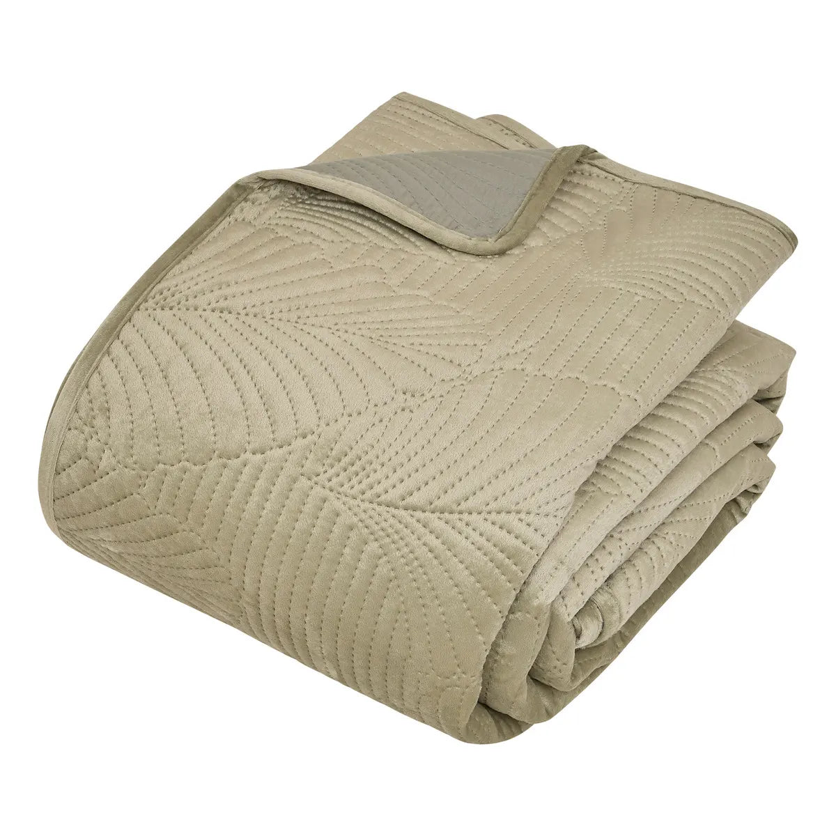 Шалте atmosphera Feuille, Велур, 240x260 cm, Зелен