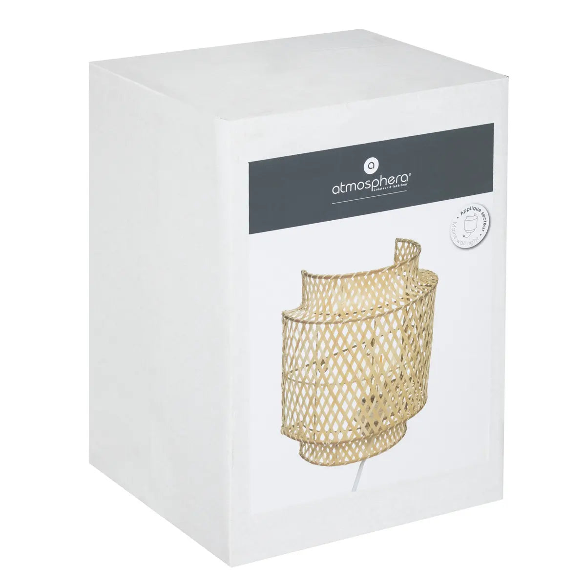 Лампа за стена atmosphera Liby, 23 cm, Бамбук