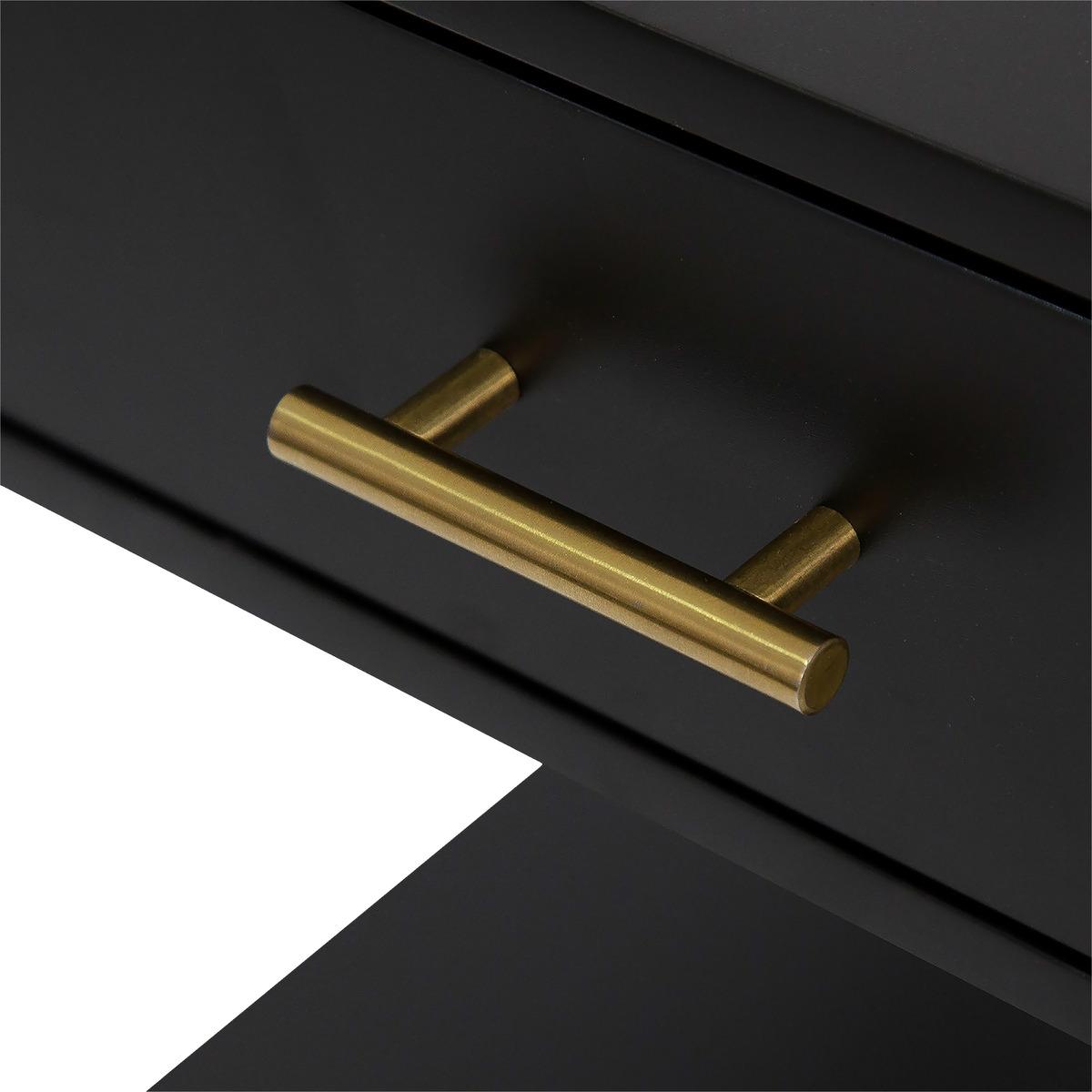 Скрин atmosphera Tedy, 3 чекмеджета, MDF,Черен