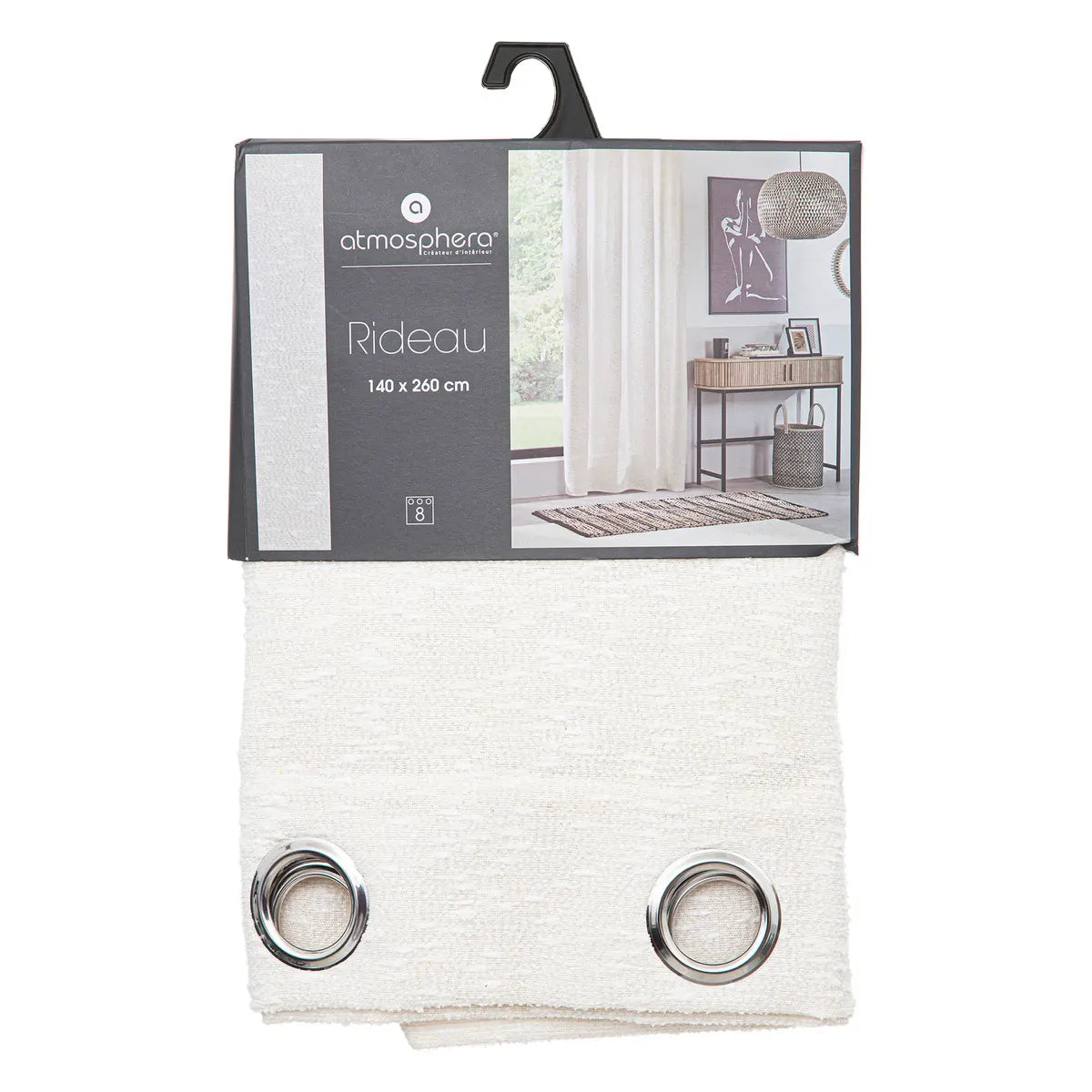 Завеса текстурирана atmosphera Aska, 140x260 см