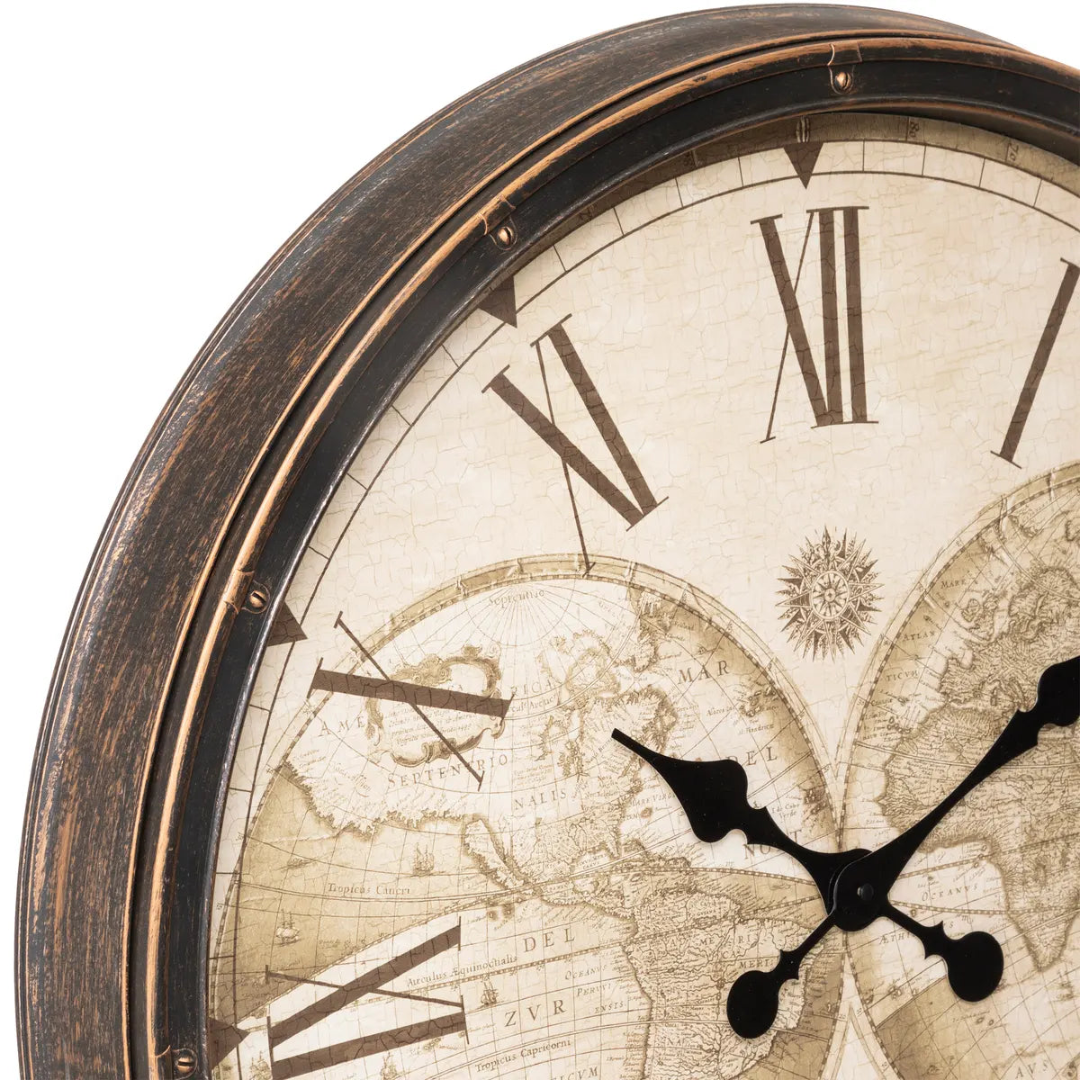 Стенен часовник atmosphera Tomy, Световен, Ø76 см, Пластмаса