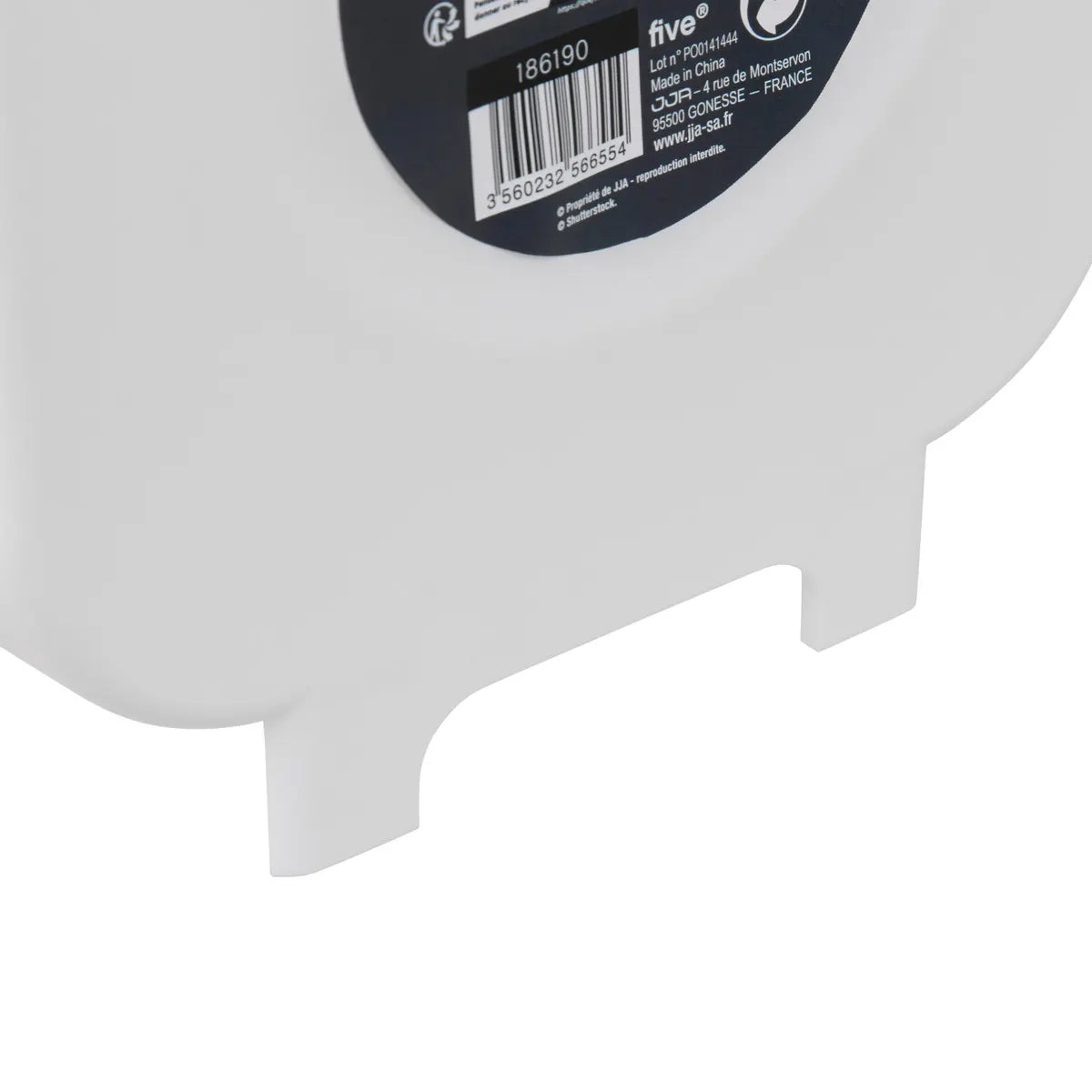 Кош 5five, Сив/Бял, Пластмаса, 8 l, Сгъваем