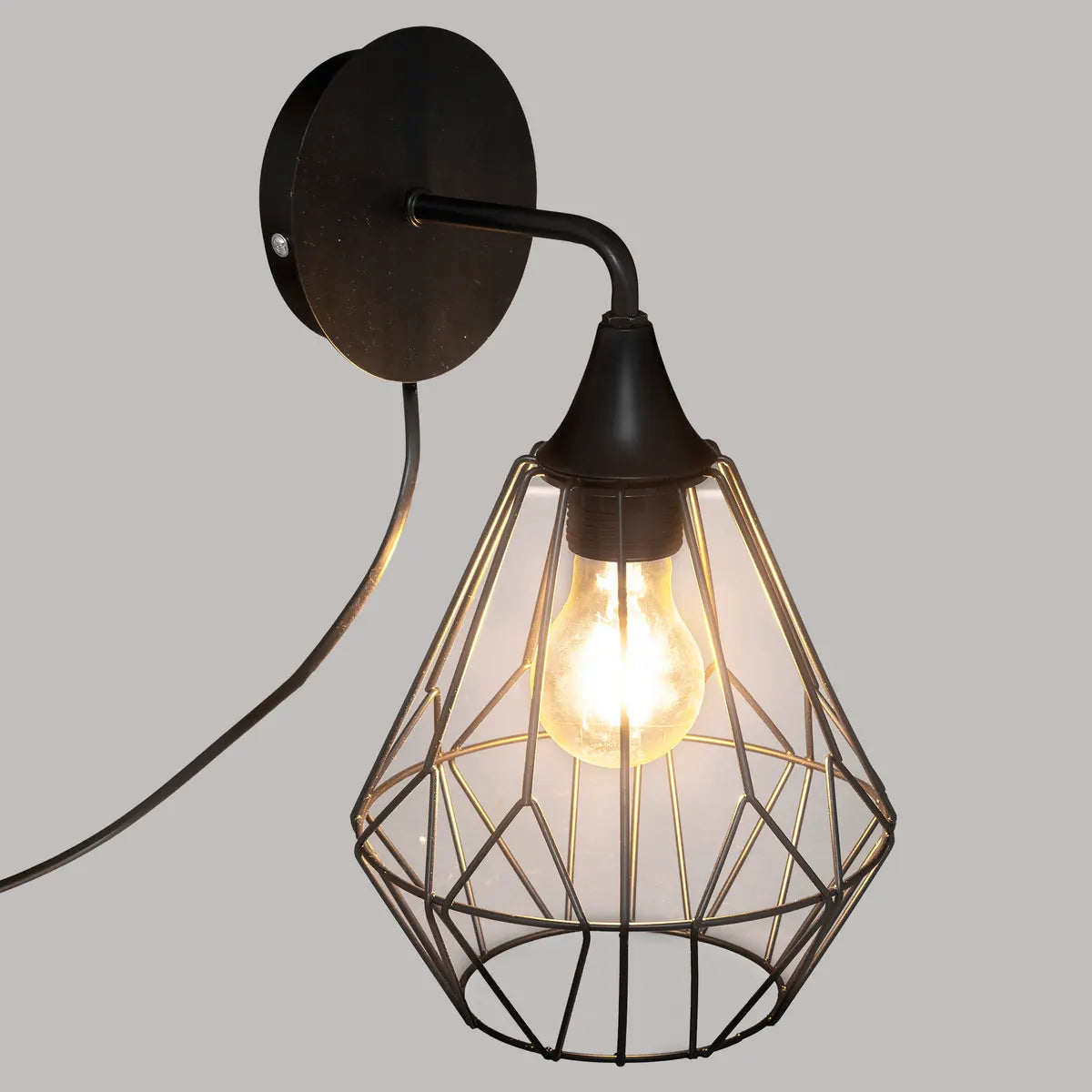 Лампа за стена atmosphera Flave, 19 cm, Метал, Черен