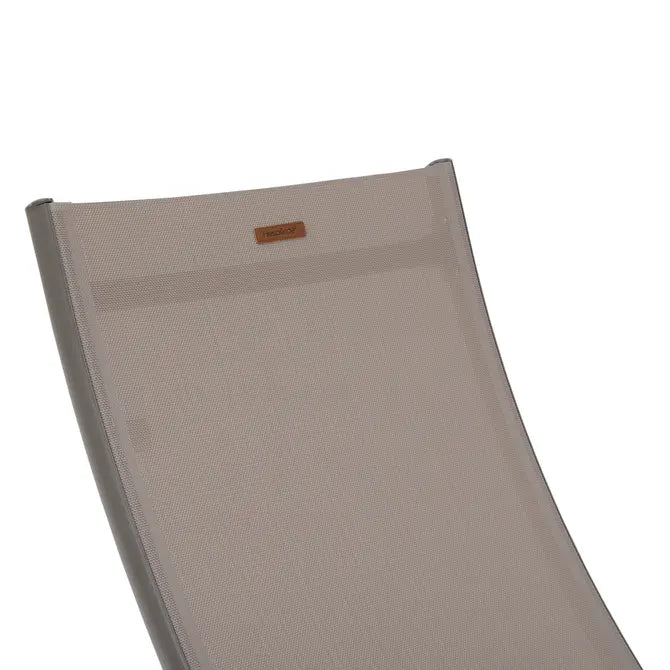 Сгъваем алуминиев шезлонг Hesperide Samba, Лешник/Пралине