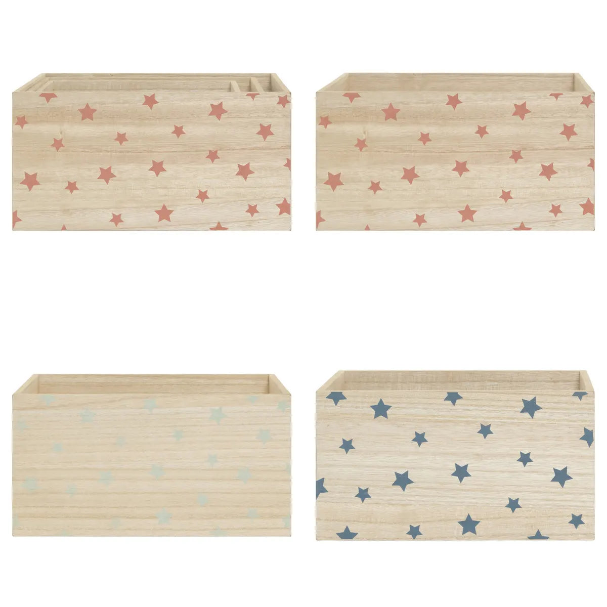 Сет кутии за съхранение atmosphera Star, Дърво, 3 бр