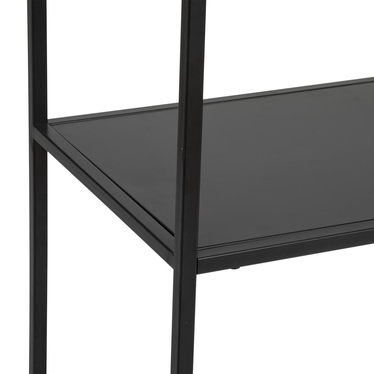 Етажерка atmosphera Gota, Метал, 6 нива, 90x180 cm, Черен