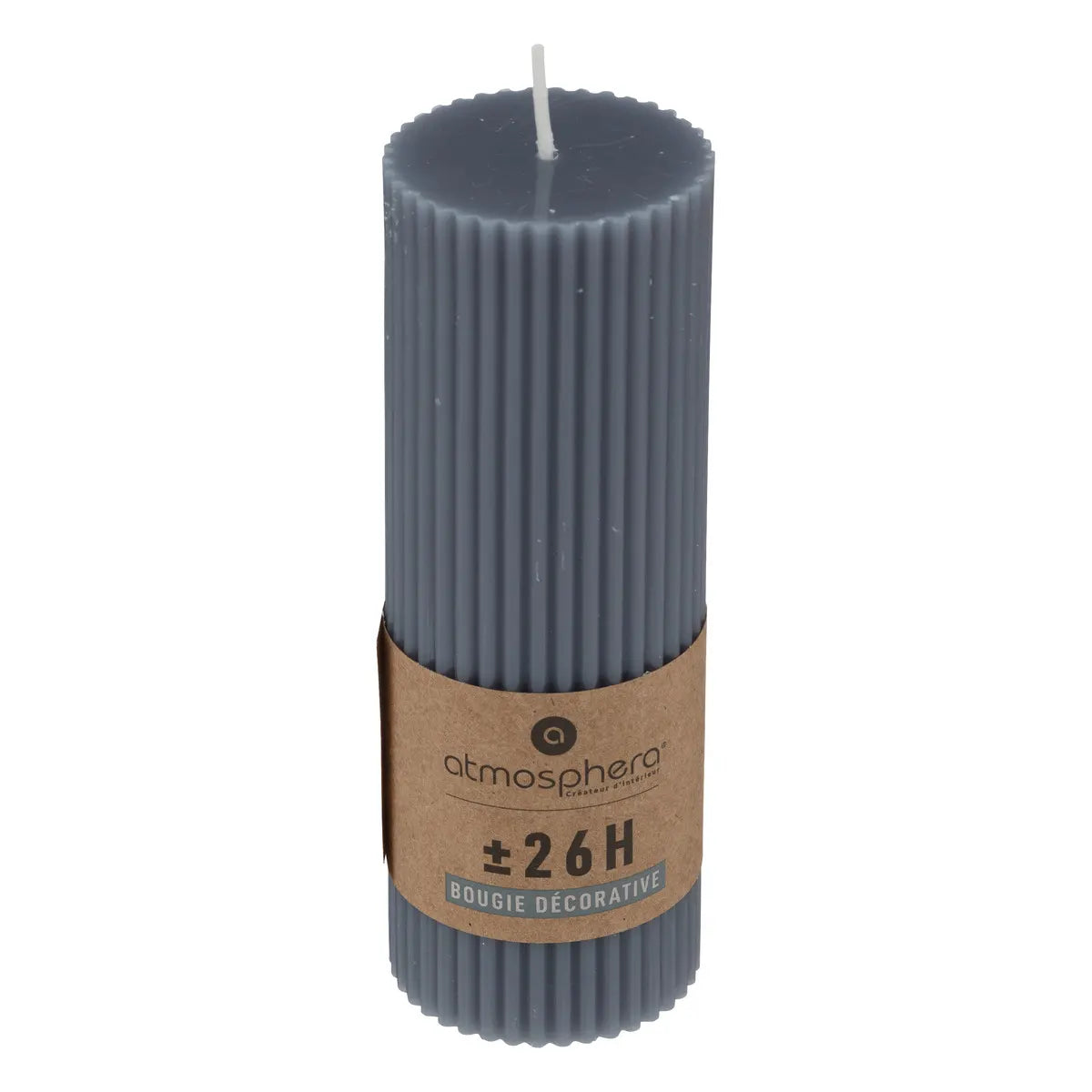 Свещ без аромат atmosphera Demi, Кръгла, 5x14 cm