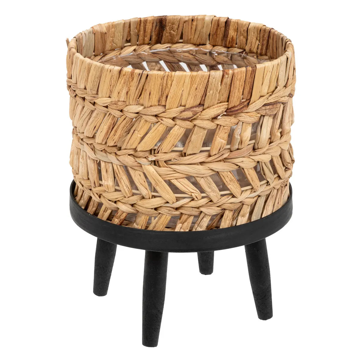 Екзотична кашпа с крачета atmosphera Panama, 25 x 31 см, Воден зюмбюл