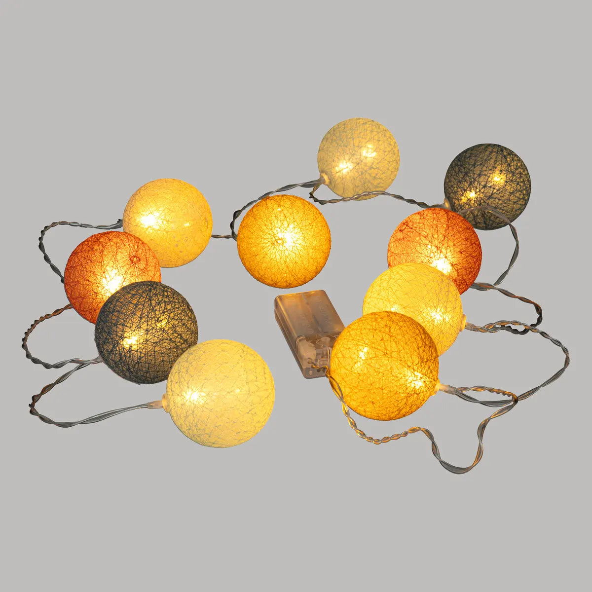 Детски лампички гирлянд с батерии atmosphera Oya, 10 топки, 175 cm, Многоцветен