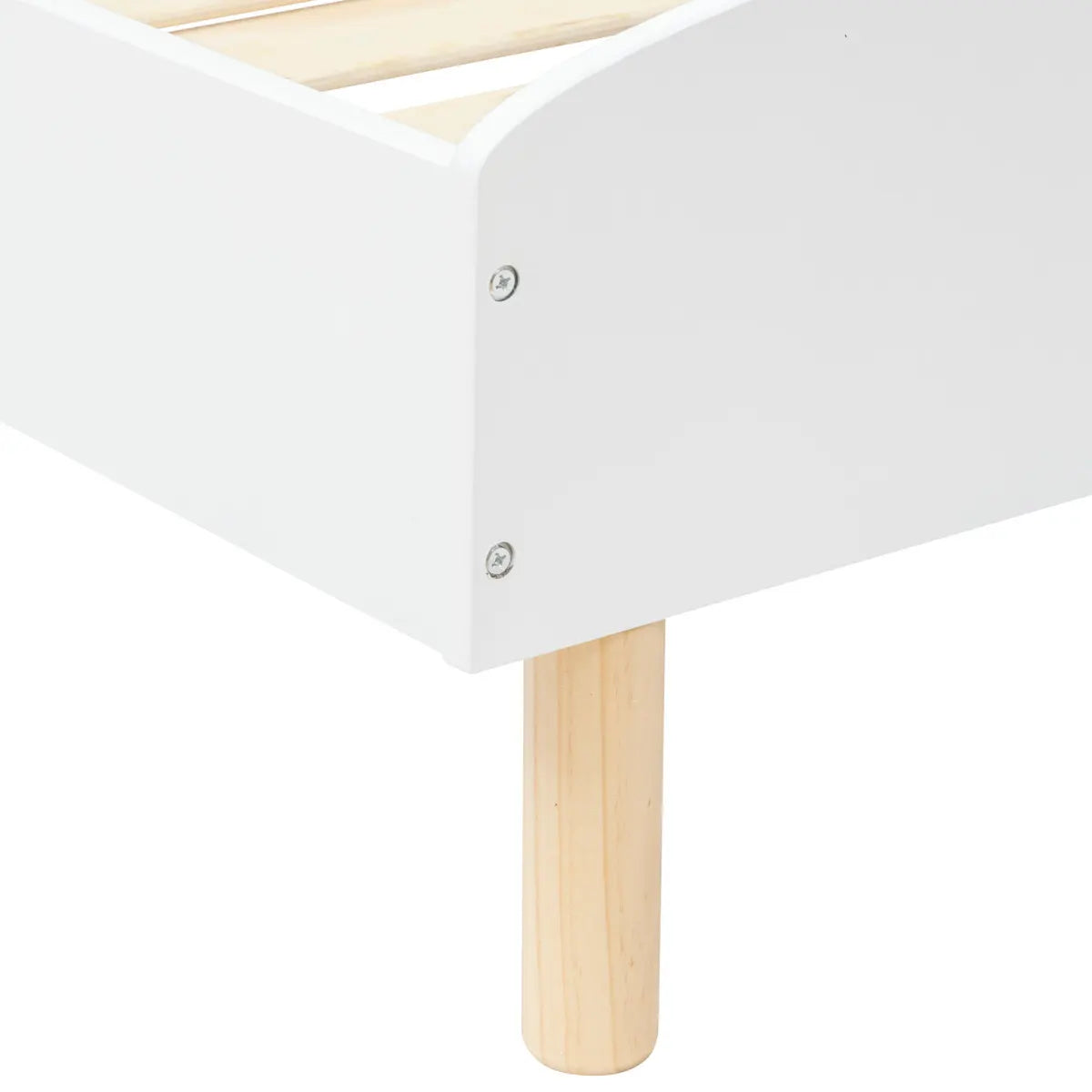 Детско легло с подматрачна рамка atmosphera Kima Sweetie, Бял, MDF, 90x190 cm