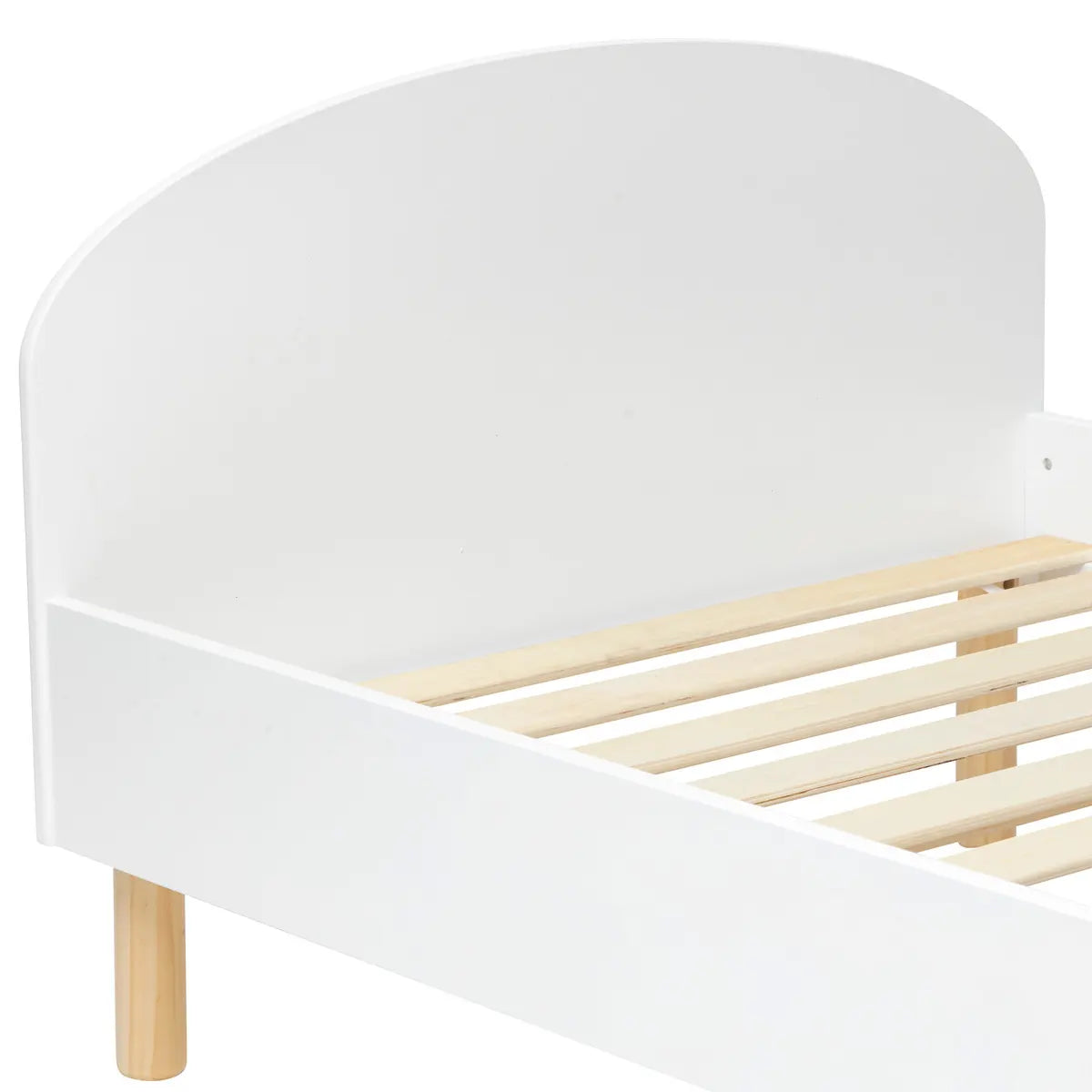 Детско легло с подматрачна рамка atmosphera Kima Sweetie, Бял, MDF, 90x190 cm