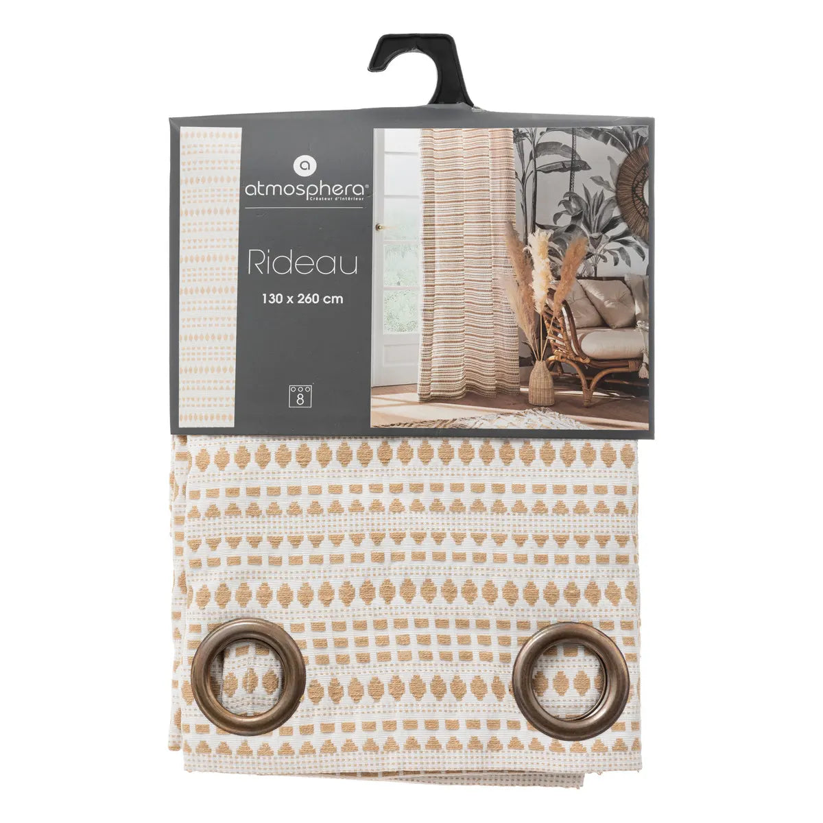 Завеса atmosphera Rideau, Жакард, 130x260 cm
