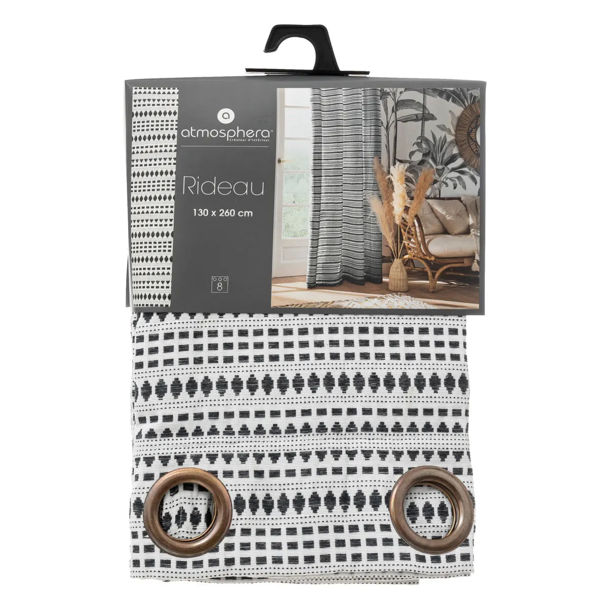 Завеса atmosphera Rideau, Жакард, 130x260 cm