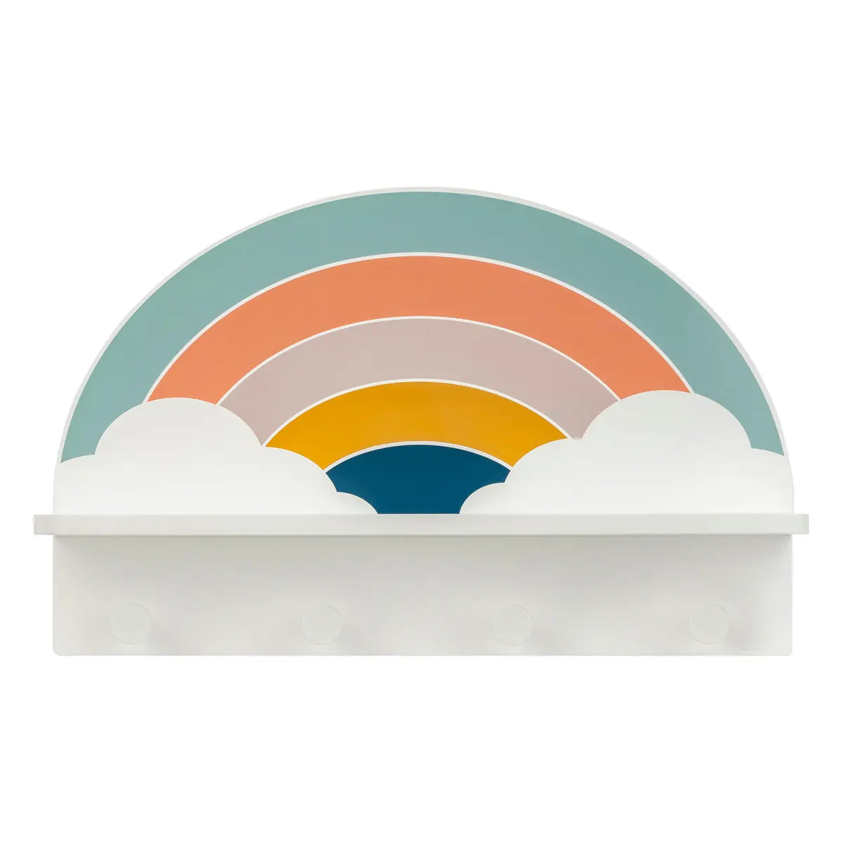 Детска закачалка с рафт atmosphera Rainbow, MDF