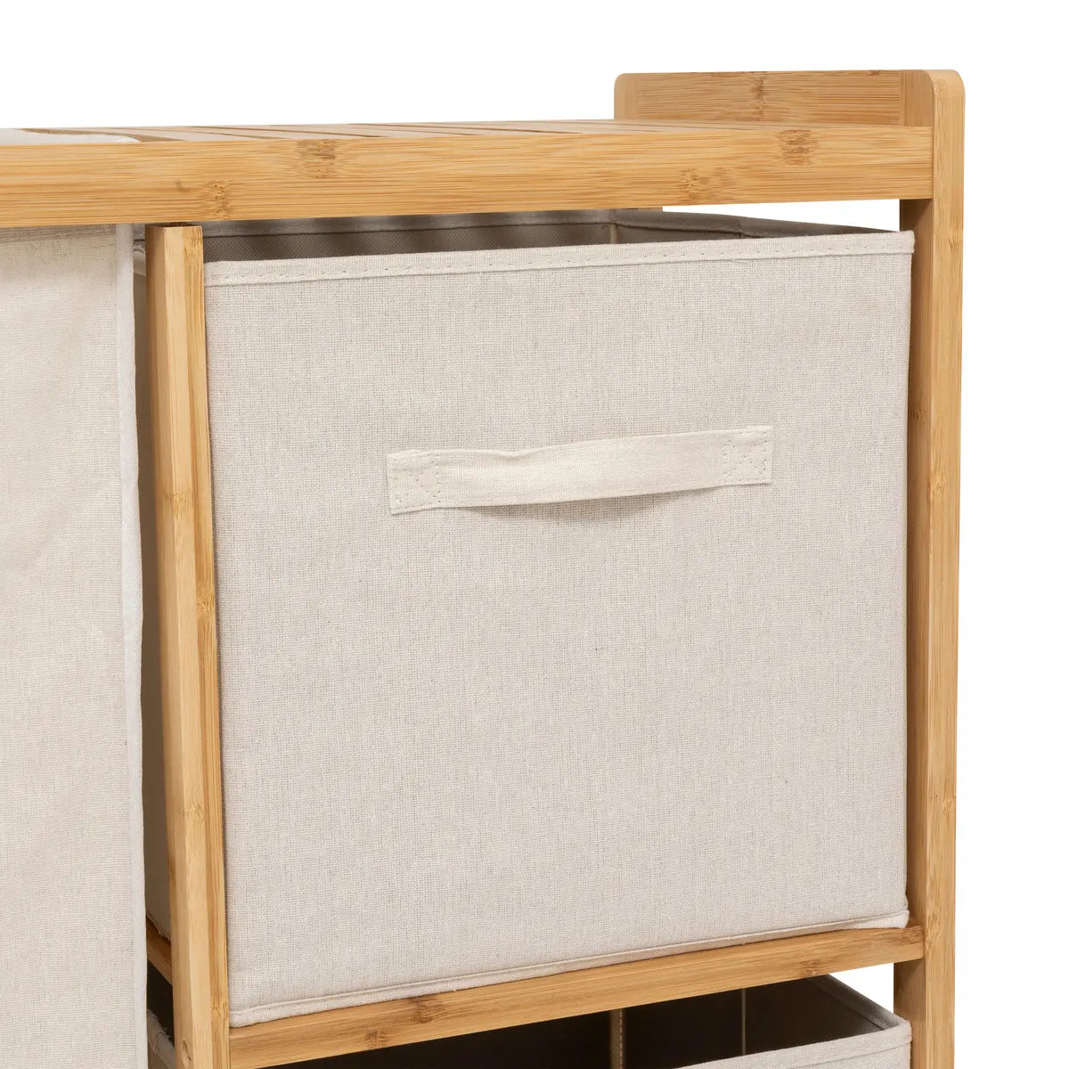 Етажерка 5five Tidy Box, С 1 кош за пране и 2 коша за съхранение, Бамбук