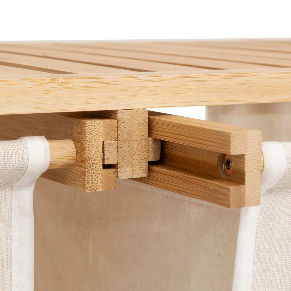 Етажерка 5five Tidy Box, С 2 коша за пране, Бамбук