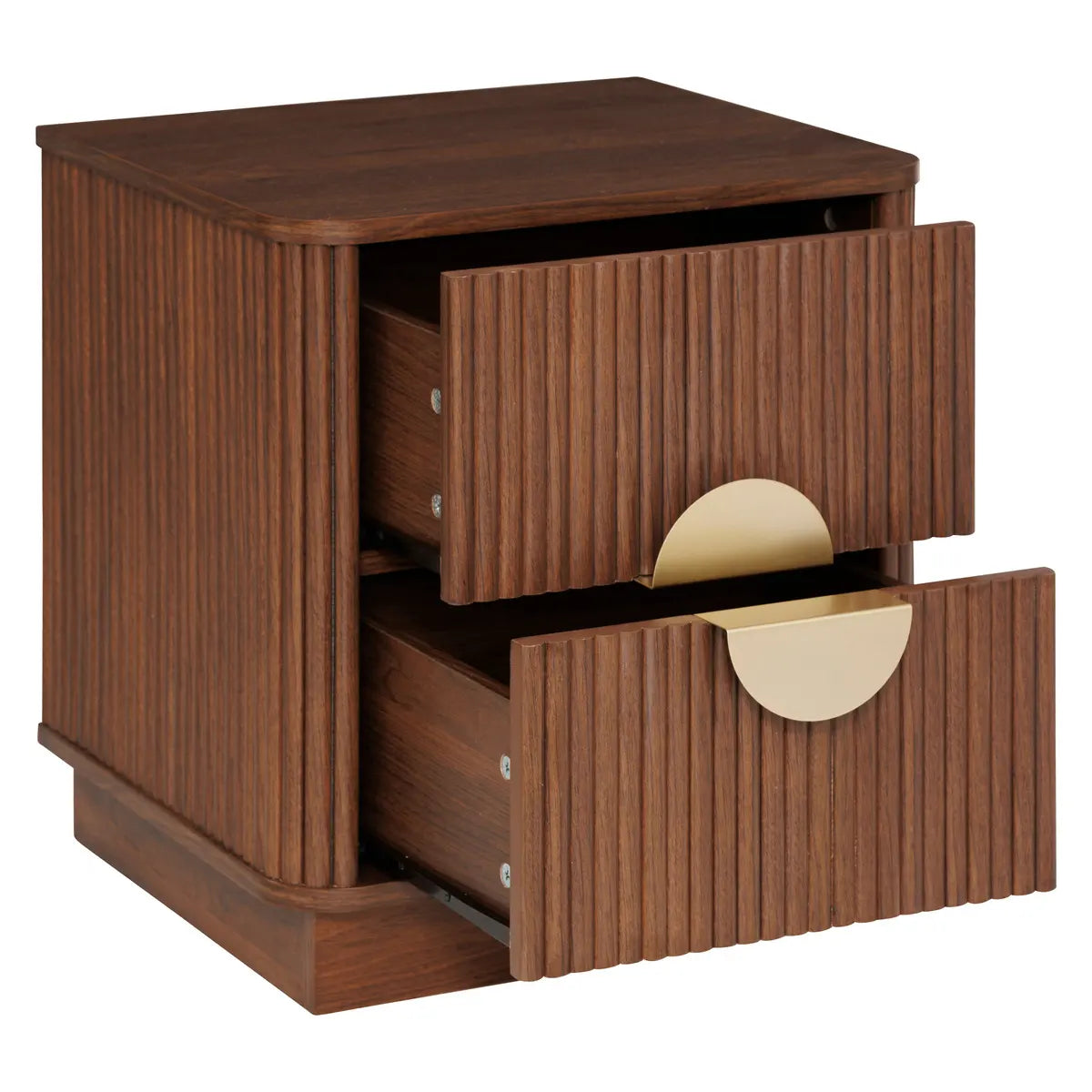 Нощно шкафче atmosphera Wany, 2 чекмеджета, MDF, Орех, 45x40x50 cm