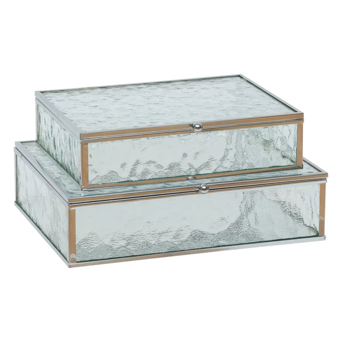 Сет кутии за съхранение на бижута atmosphera Ania, 2бр, Стъкло