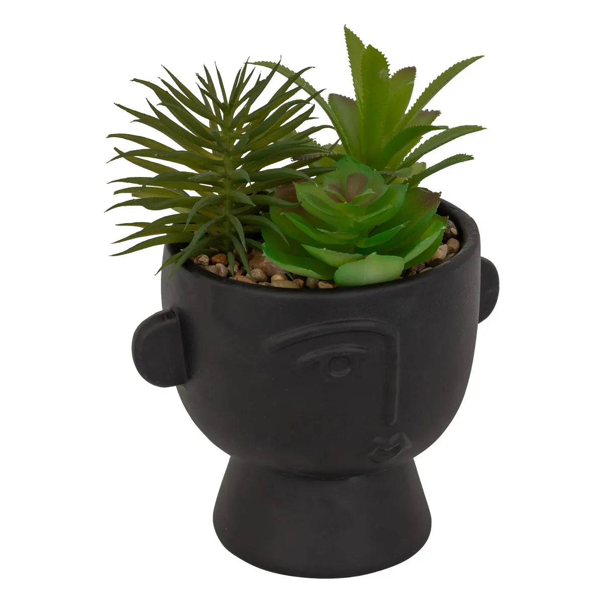 Изкуствено растение atmosphera Dusty Succulent, 22 cm, Различни видове