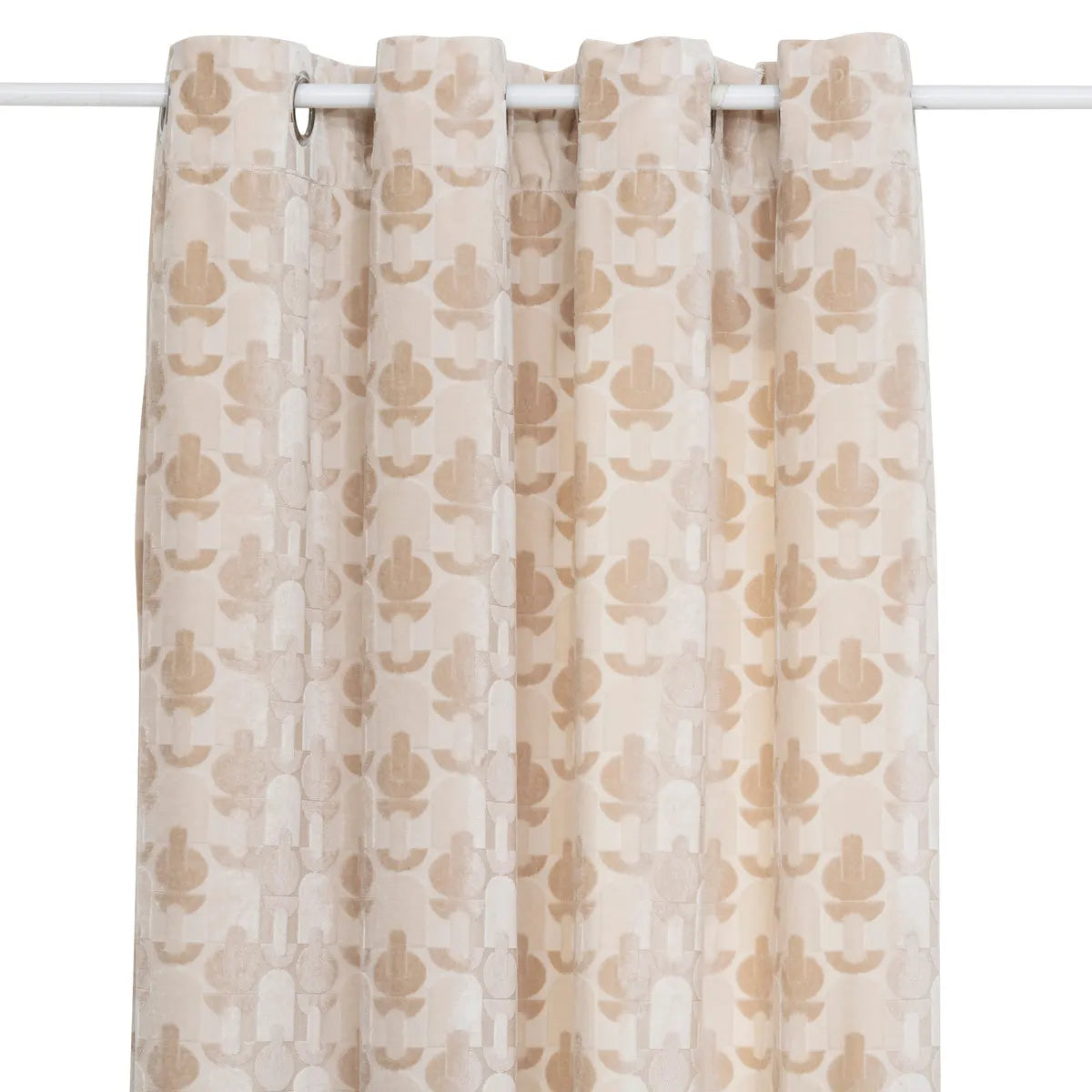 Завеса жакард atmosphera Luna, 140x260 см, Ленено бежова