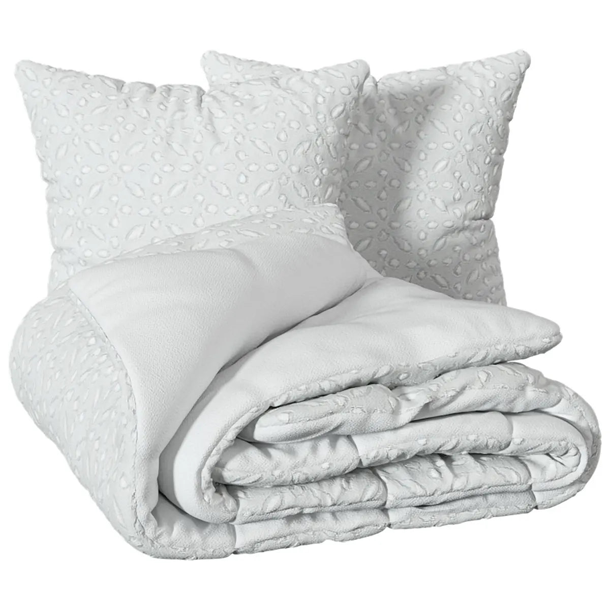 Спално бельо atmosphera Swan, Жакард, 240x220 cm, Бял