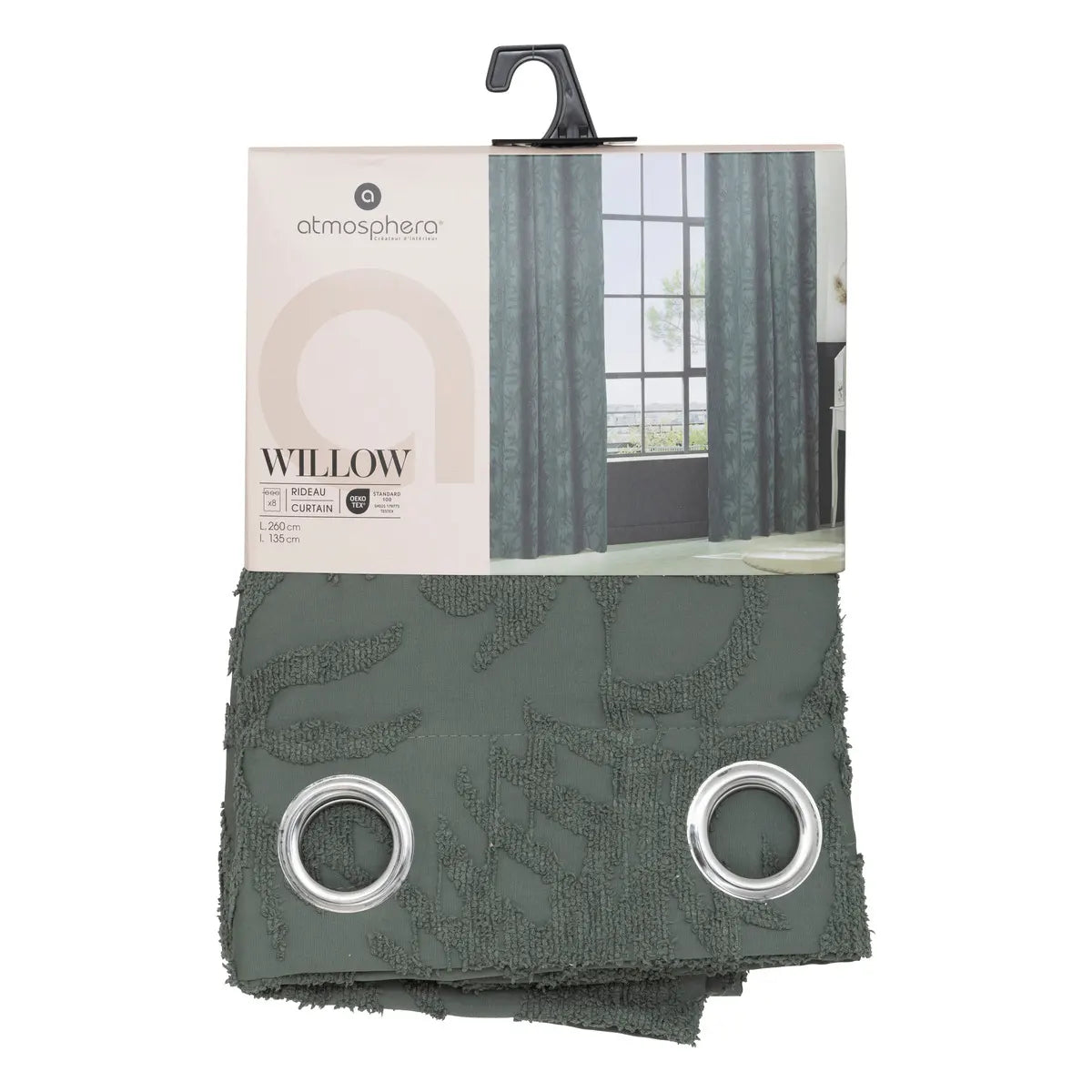 Завеса atmosphera Willow, Жакард, 135x260 cm