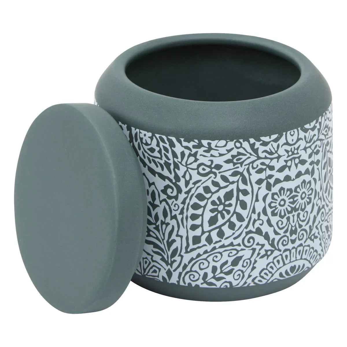 Контейнер за памук 5five Arboria, Керамика, Зелен