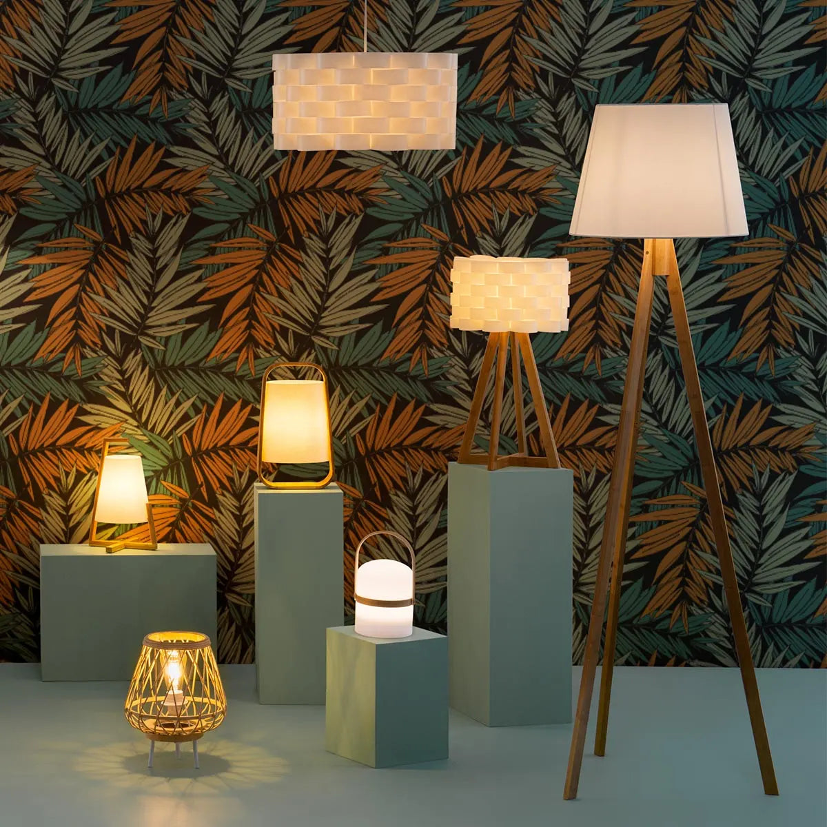 Настолна лампа atmosphera Moki, 55 cm, Бамбук