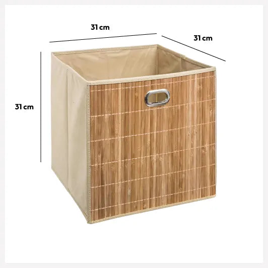 Кош за съхранение 5five, Бамбук, 31x31 cm