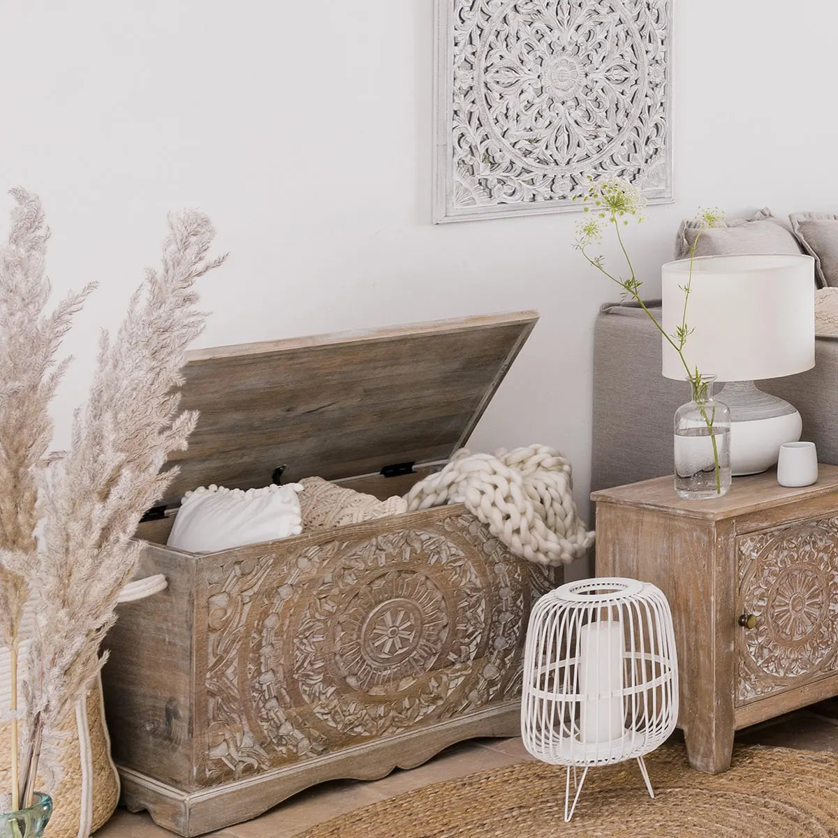 Шкаф за съхранение atmosphera Shirel, Мангово дърво