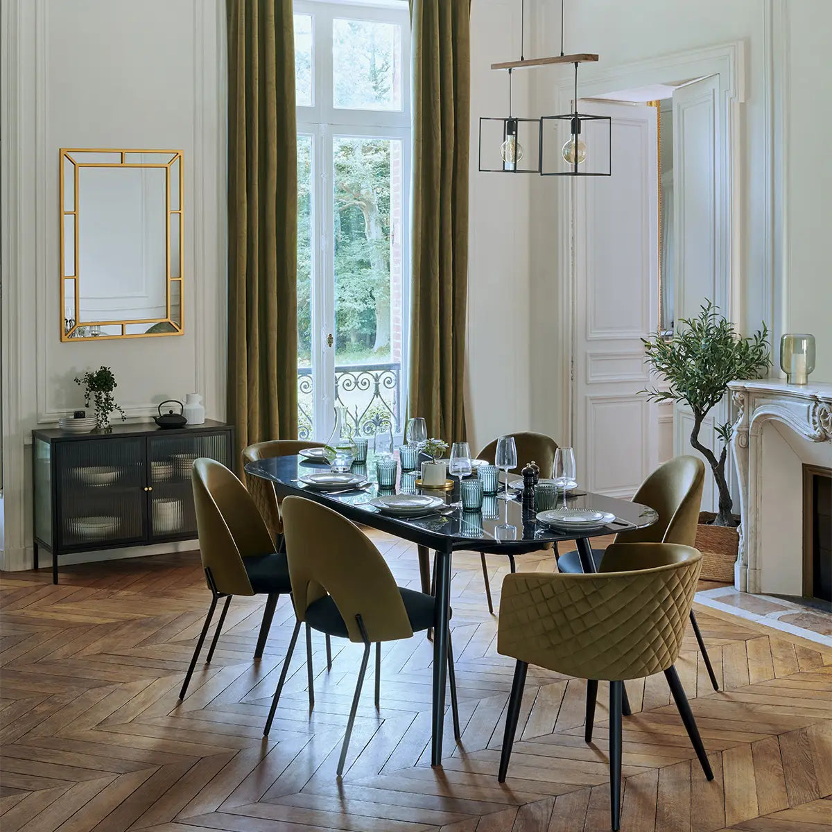 Трапезен стол с atmosphera Marlo, Велур