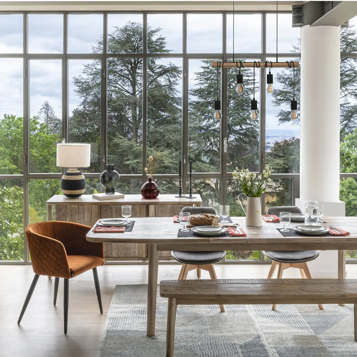 Трапезен стол с atmosphera Marlo, Велур