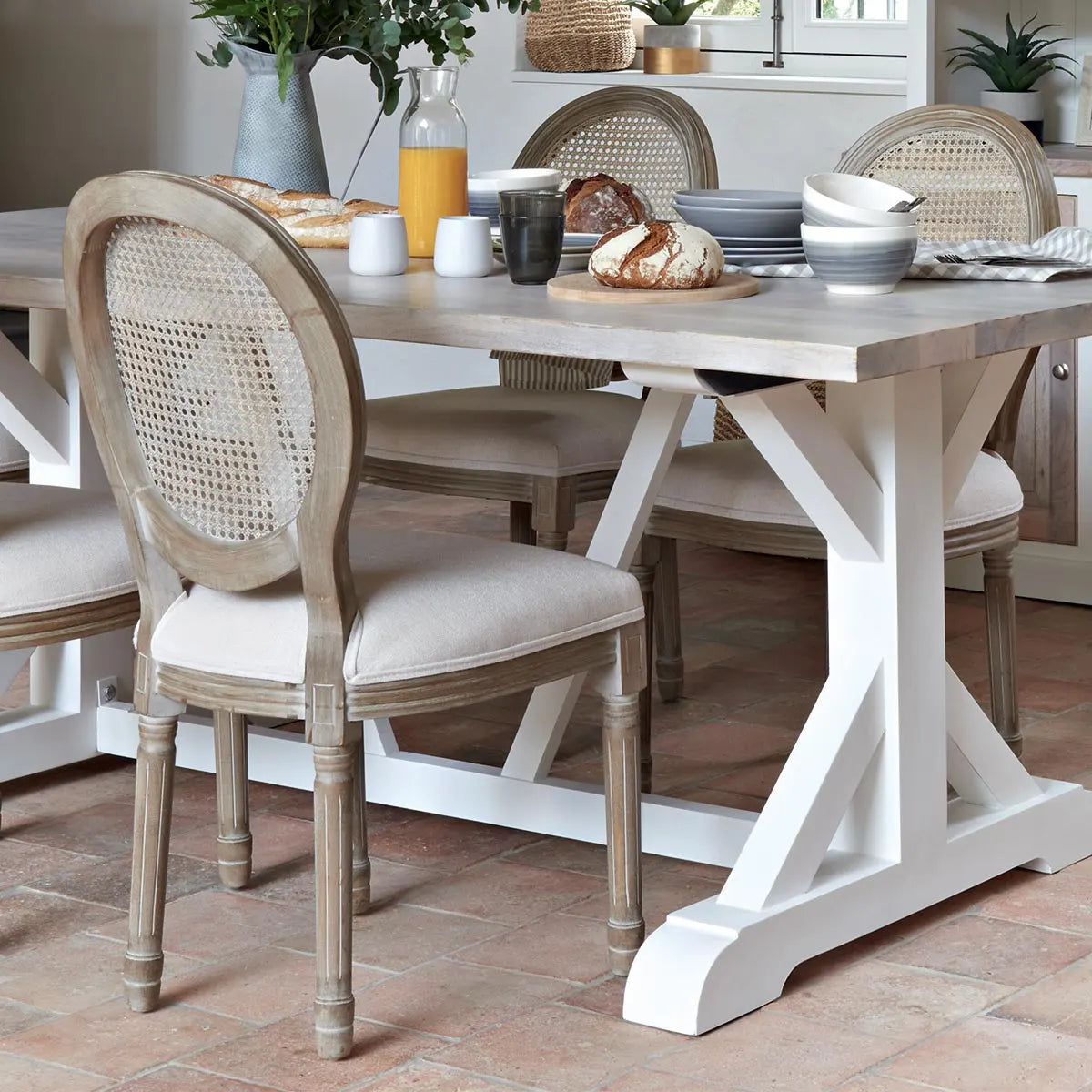 Трапезен стол atmosphera Cleon, Бреза, Хевея