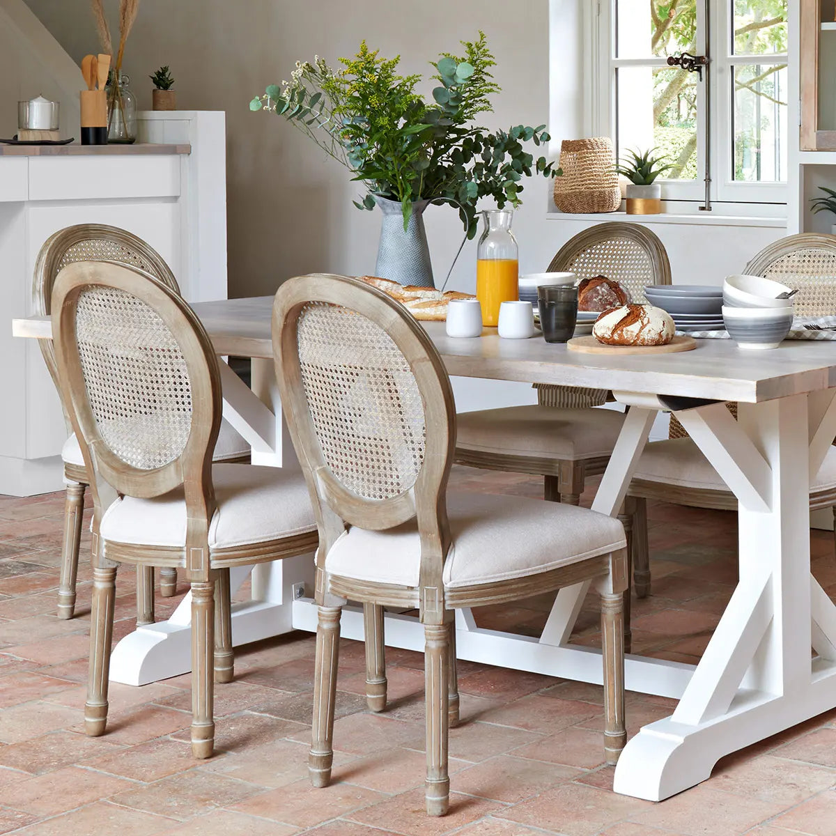 Трапезен стол atmosphera Cleon, Бреза, Хевея