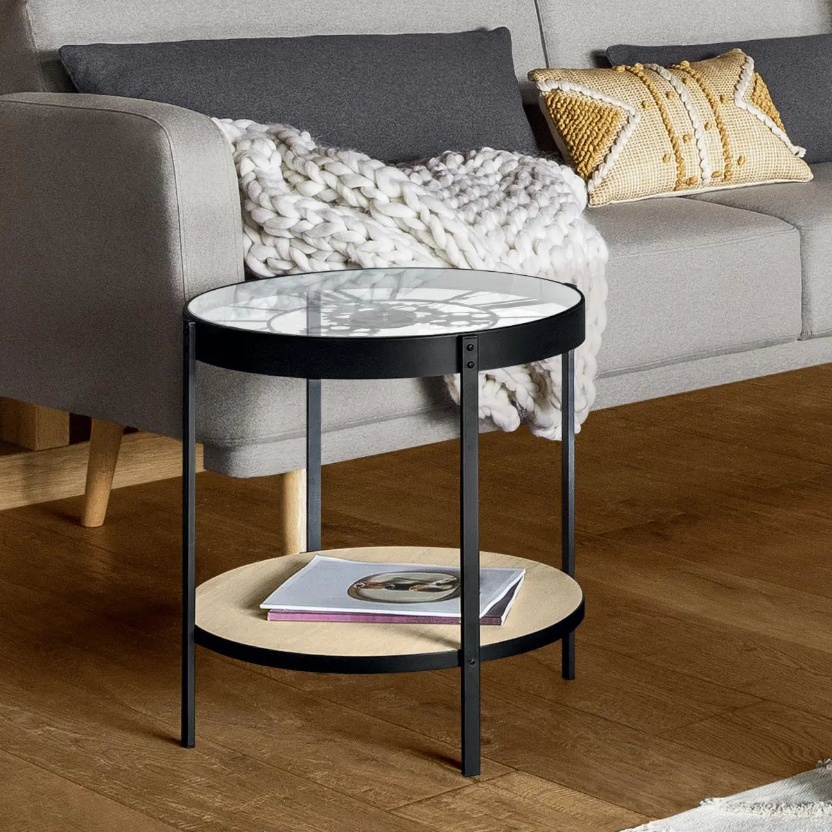 Холна маса atmosphera Méca, Метал, 51 cm, MDF