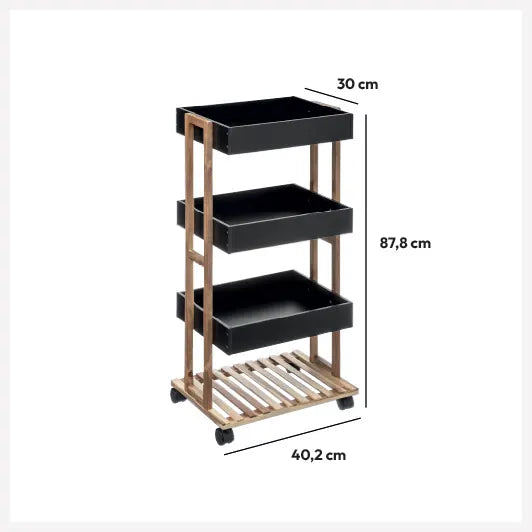 Етажерка на колела 5five Natureo, 4 нива