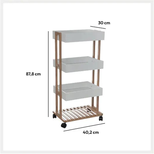 Етажерка на колела 5five Natureo, 4 нива