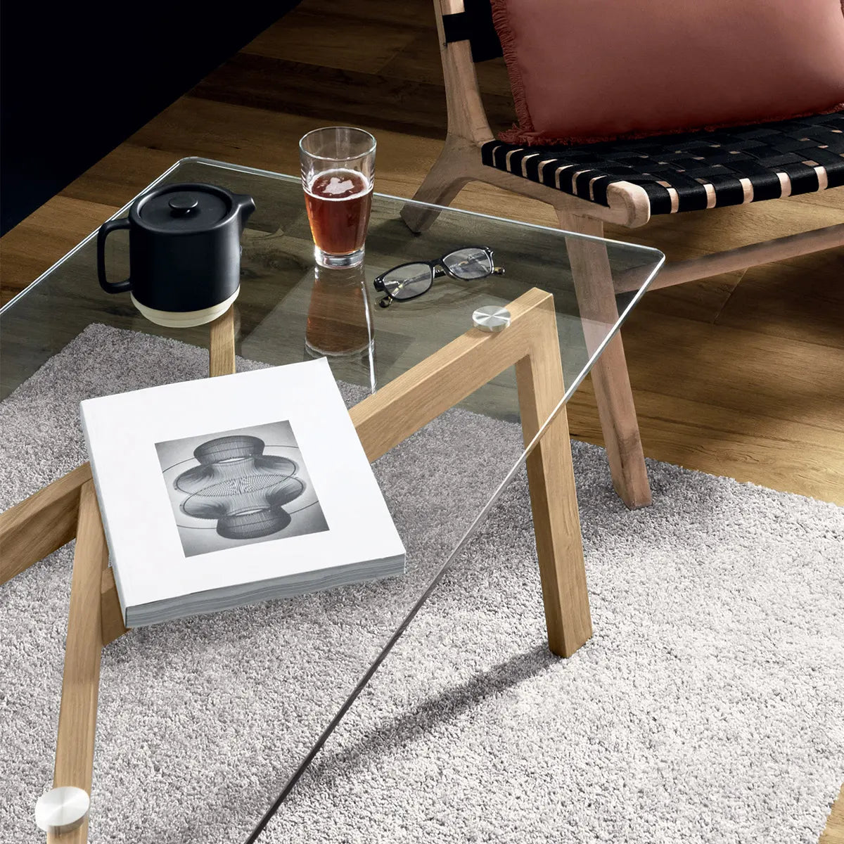 Холна маса atmosphera Taho, 110x60 cm, Закалено стъкло