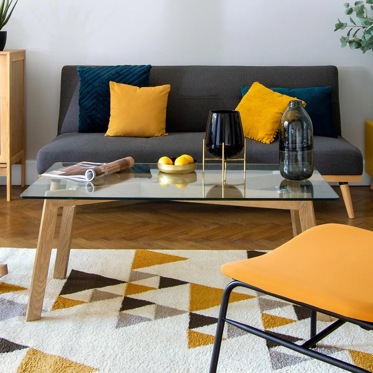 Холна маса atmosphera Taho, 110x60 cm, Закалено стъкло