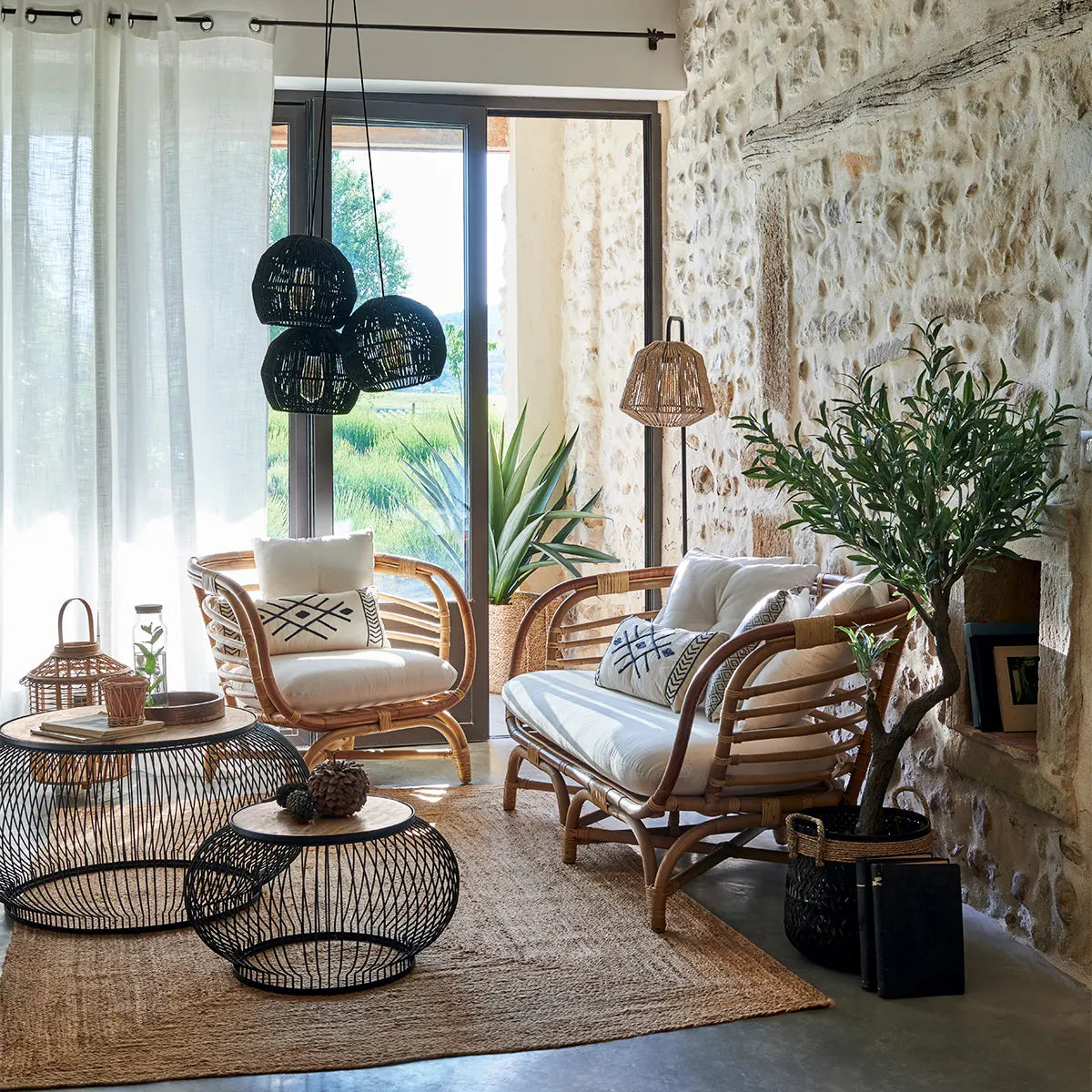 Холна маса atmosphera Esther, Мангово дърво, 2 броя