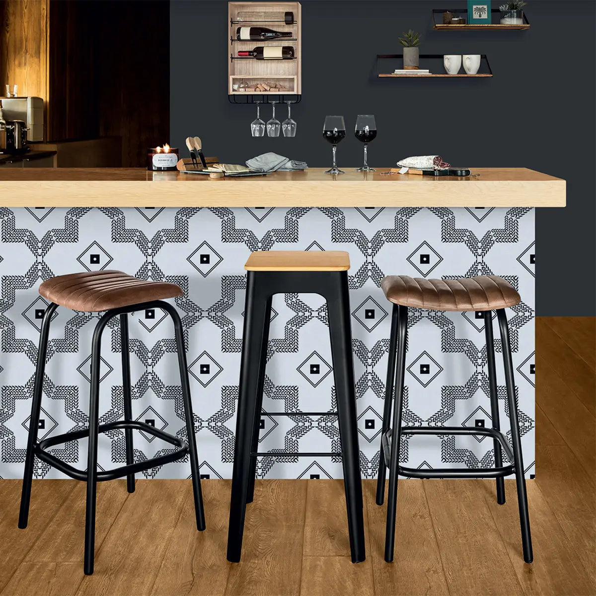 Бар стол atmosphera Loga, Черен