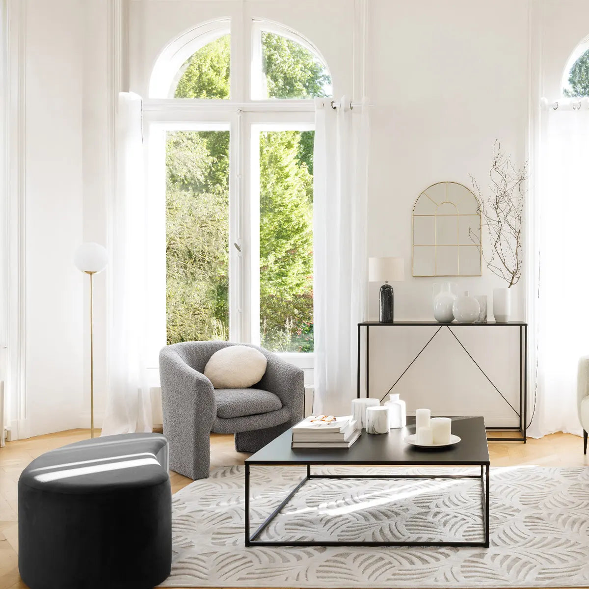 Лампион atmosphera Dris, Метал, Златен, 135 cm